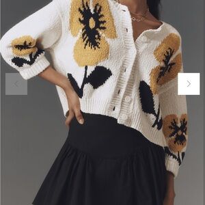 Anthropologie Maeve elbow sleeve cardigan